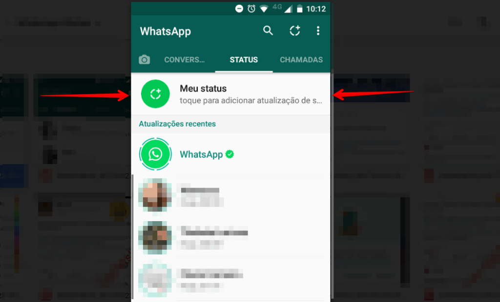 Como postar status no WhatsApp com qualidade - Cursos e Finanças ...