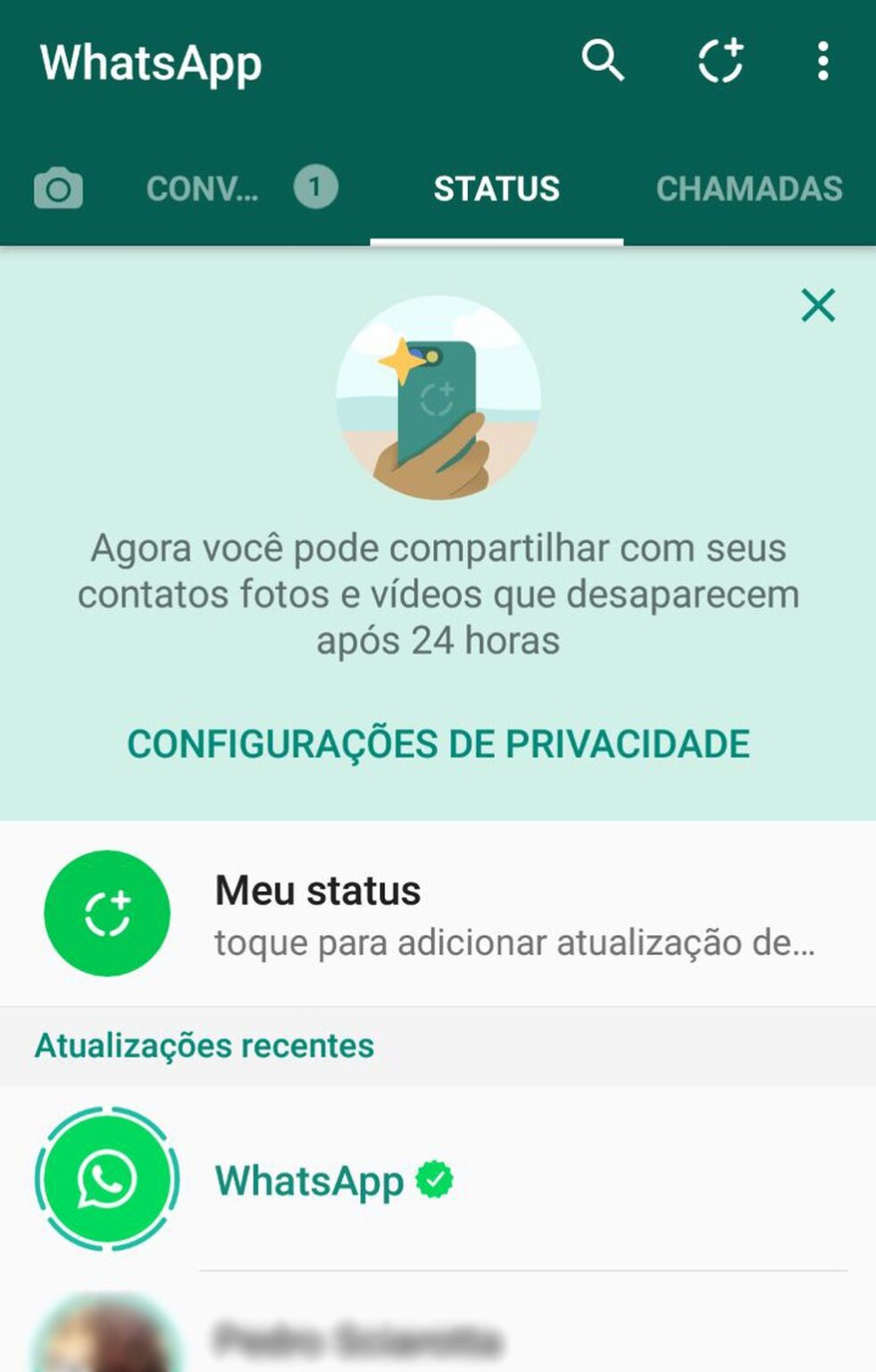 Como postar status no WhatsApp com qualidade - Cursos e Finanças ...