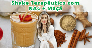 Shake terapêutico com maçã e gengibre para aliviar muco e melhorar a respiração