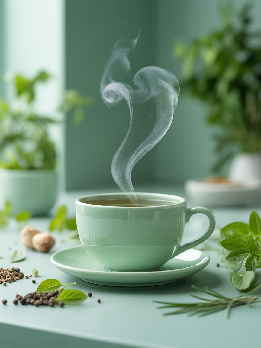 xícara de chá Potent Infusion – protocolo de desparasitação natural VitalWe