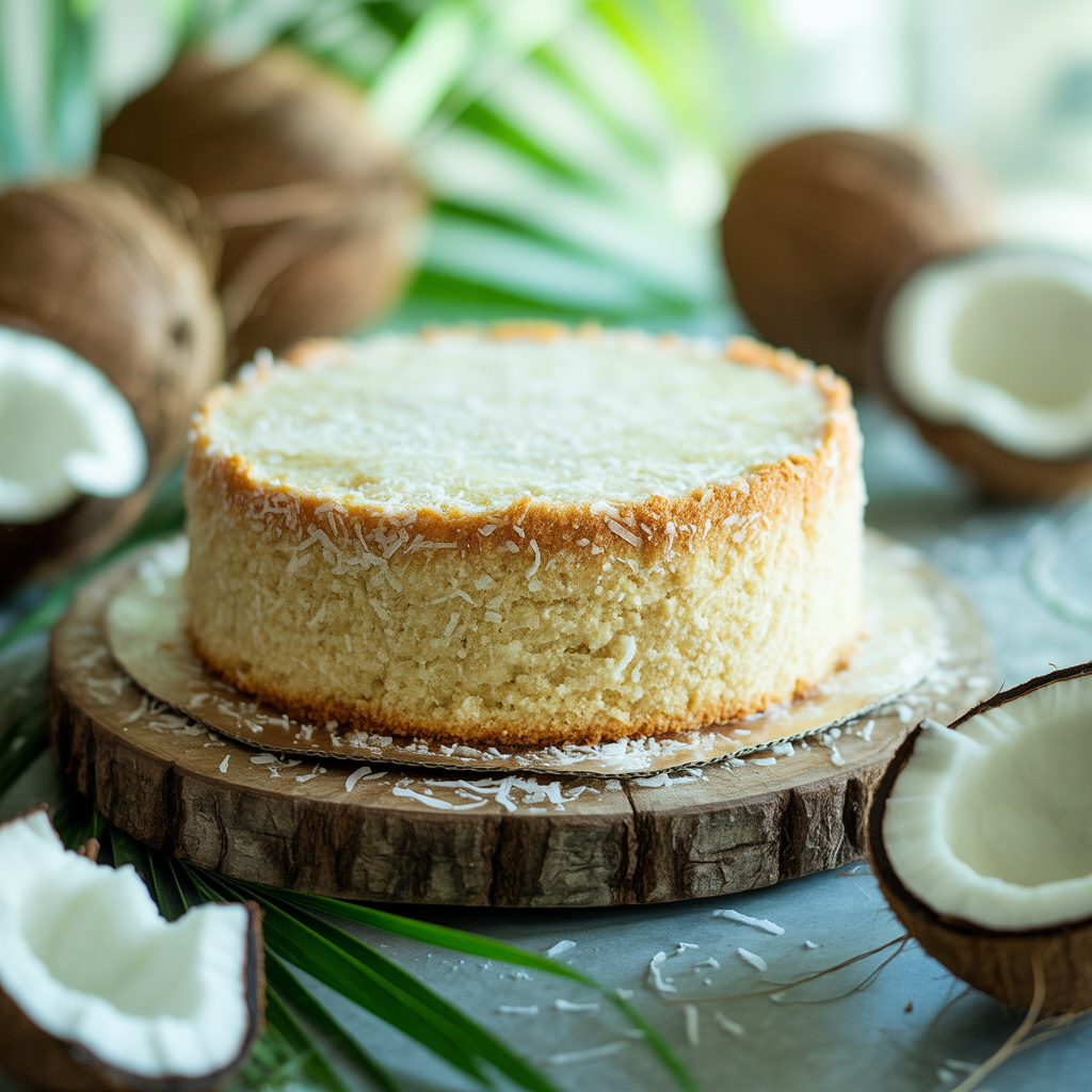 Bolo de Coco Saudável com Alulose