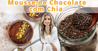 Mousse de Chocolate com Chia (Saudável, Sem Açúcar e com Leite Vegetal)