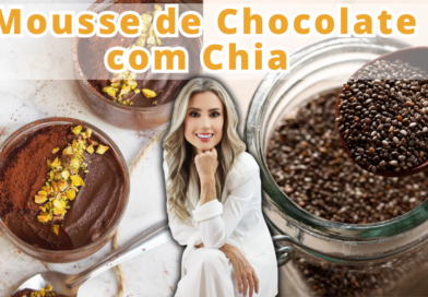 Mousse de Chocolate com Chia (Saudável, Sem Açúcar e com Leite Vegetal) Mousse de Chocolate com Chia (Saudável, Sem Açúcar e com Leite Vegetal)