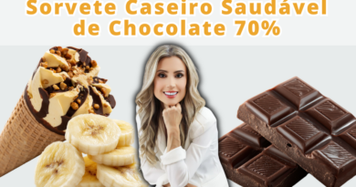 Sorvete Caseiro Saudável de Chocolate 70%: Uma Receita Prática e Deliciosa